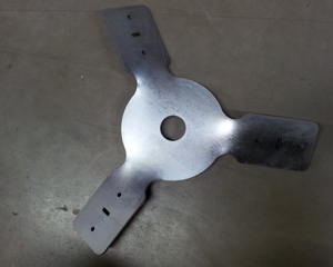 Exaust hub three arms